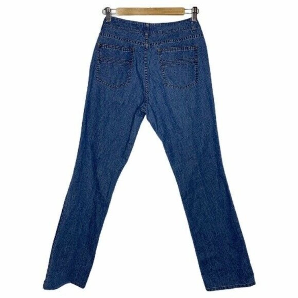 Halogen Denim Blue Straight Leg Blue Jeans Size 10 Women's - Picture 2 of 5